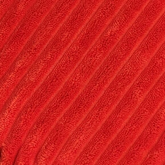 Red Faux Fur Heart Shaped Throw Pillow, 12.5"x 9.5"x 4" thick - Picture 2 of 9